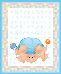 Card of fun baby boy.