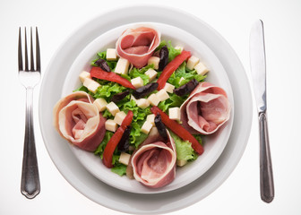 ensalada con jamon