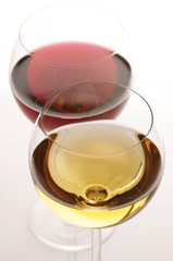 Red and white wine