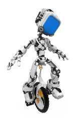 Blue Screen Robot, Unicycle