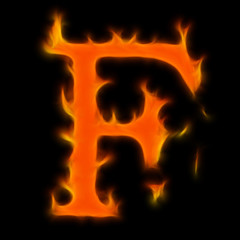 Abstract symbol of alphabet