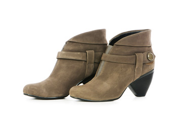 Woman shoes isolated on the white background