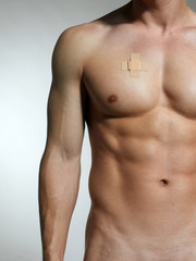 Fototapeta premium männerbrust