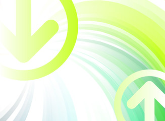 Fresh green business background vector illustration