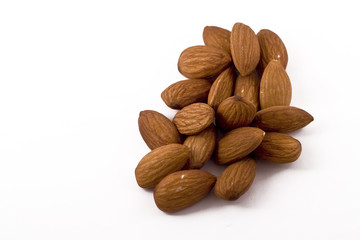 Handful of Healthy Raw Almonds