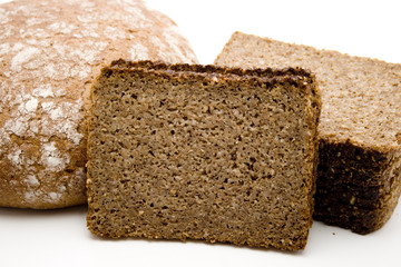 Roggenbrot und Weizenbrot
