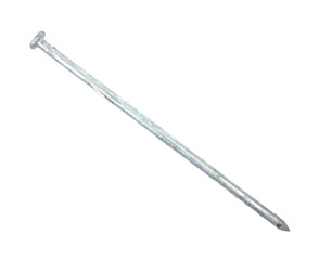 Twelve inch long spike used in log home construction