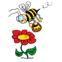 Une abeille
