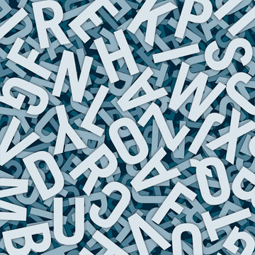 Buchstabensalat mit Tiefeneffekt