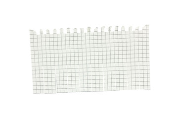 Blank advertisement with cut slips