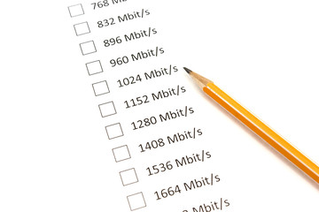 form select data rates on the Internet