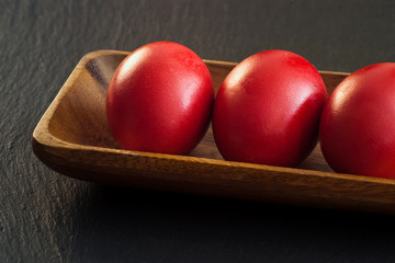 easter red eggs