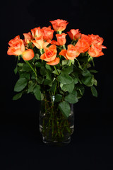 Rosenstrauß orange 2