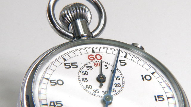 Stopwatch counting the time