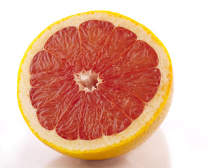grapefruit on white