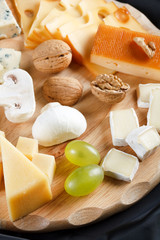 big group of cheeses