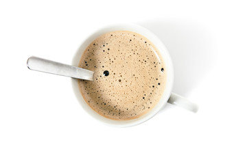 cup of coffee isolated