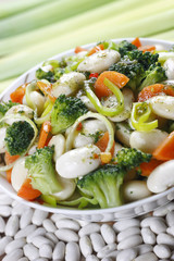 Beans with vegetables