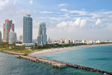 Miami Beach aerial view