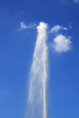 Wasserstrahl eines Springbrunnen