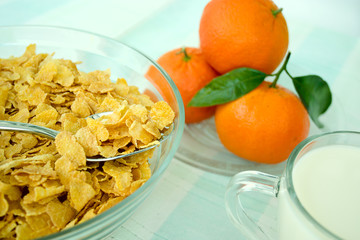 cornflakes and mandarines
