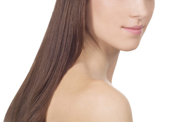 Fototapeta premium Lovely young woman portrait.