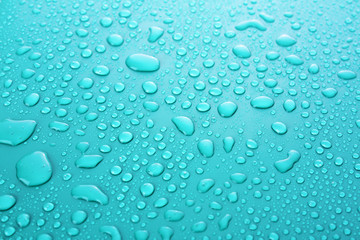 Blue water Drops background