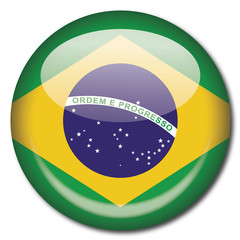 Chapa bandera Brasil - obrazy, fototapety, plakaty