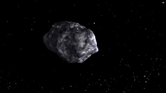 a soccer ball as asteroid is coming to the earth