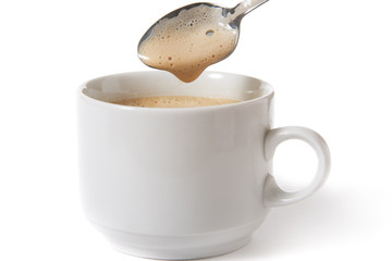 cup of coffee isolated