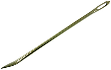 grosse aiguille à pointe courbe fond blanc