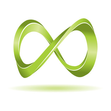 Abstract infinity symbol. Vector illustration
