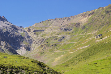 Fototapeta na wymiar Stilfser Joch - Przełęcz Stelvio 11