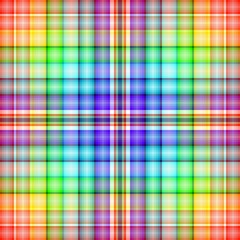 Abstract rainbow seamless tartan pattern