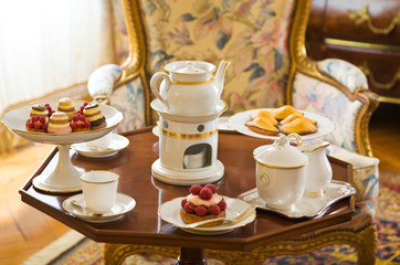 Tea table setting