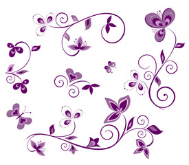 Decorative floral element