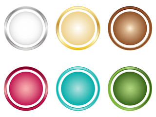 metallic buttons