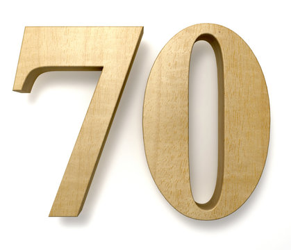 70 wooden birthday celebration anniversary
