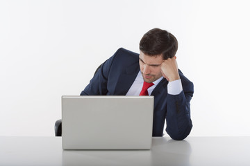 businessman with laptop