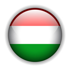 Flag of Hungary button, vector