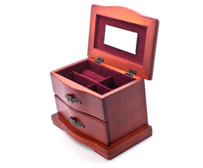Wooden casket for jewelry