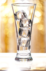Glass with ice