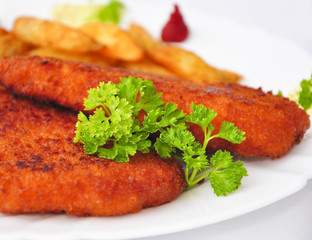 Panierte Putenschnitzel