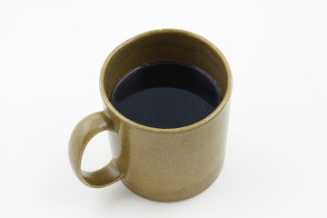 Fresh Black Coffee In A Mug