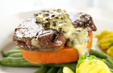 Steak With Peppercorn Sauce