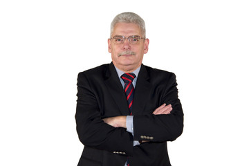 portrait of an successful senior manager