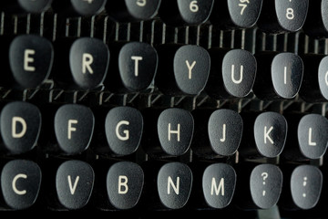 Old typewriter keyboard