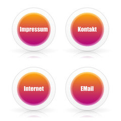 buttons impressum kontakt internet email