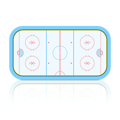 Hockey Rink. Vector.
