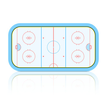 Hockey Rink. Vector.